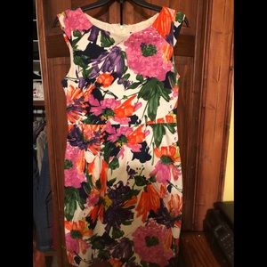 J crew flower print dress- Size 8